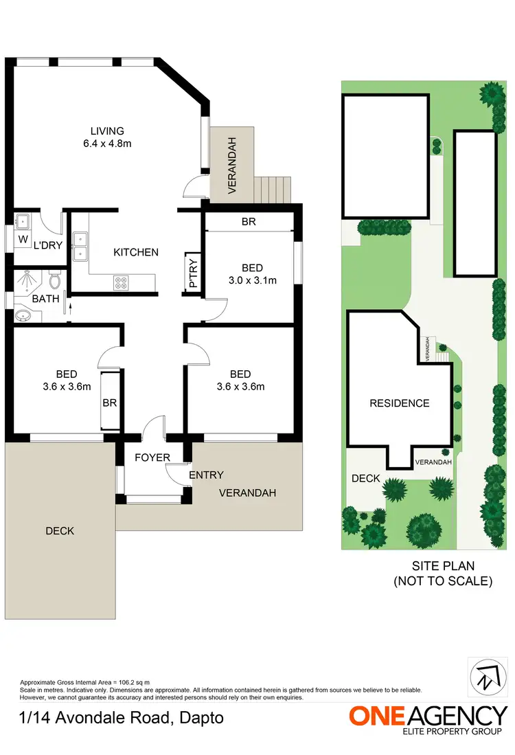Floorplan of Homely house listing, 1/14 Avondale Road, Dapto NSW 2530