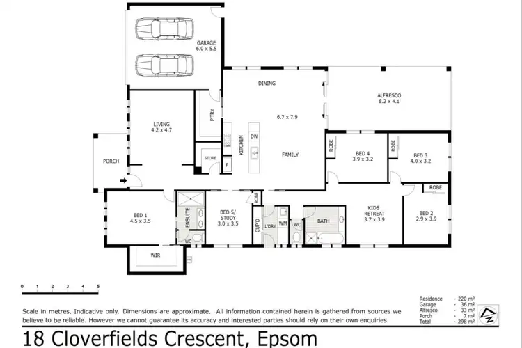 Floorplan of Homely house listing, 18 Cloverfields Cres, Epsom VIC 3551