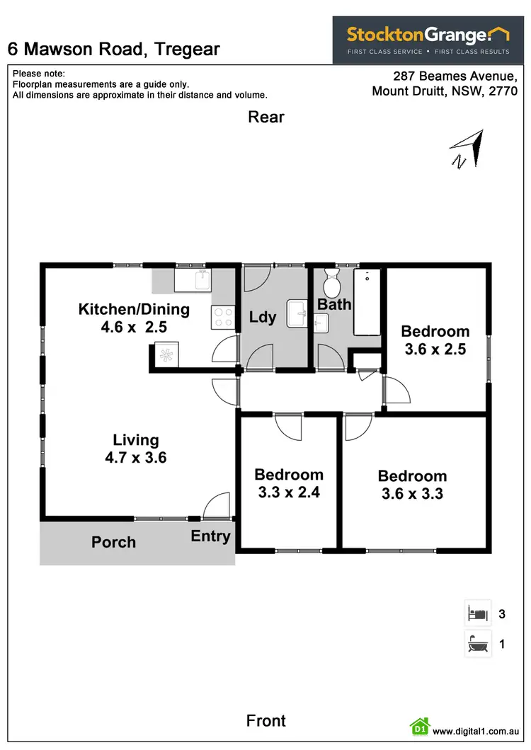 Floorplan of Homely house listing, 6 Mawson Road, Tregear NSW 2770