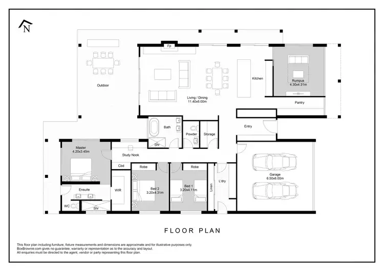 Floorplan of Homely house listing, 9 Oaksford Drive, Mansfield VIC 3722