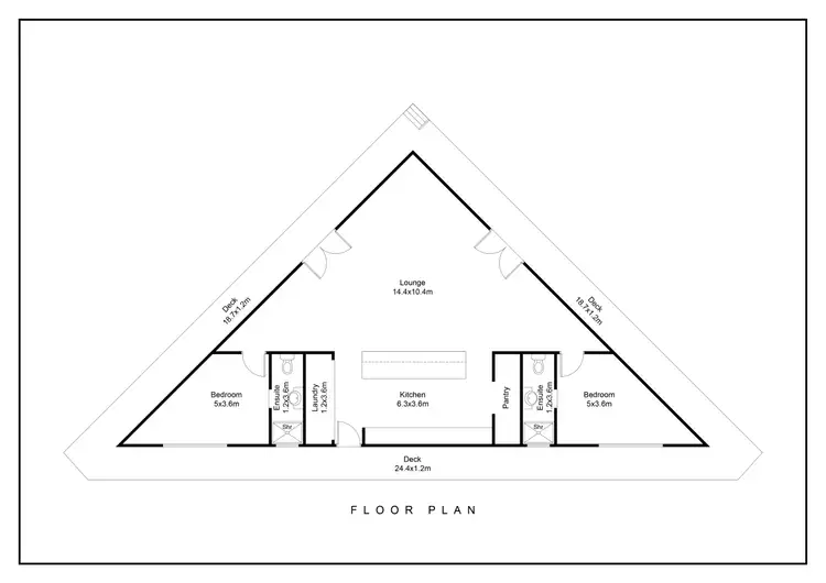 Floorplan of Homely house listing, 33 Godwills Road, Mansfield VIC 3722