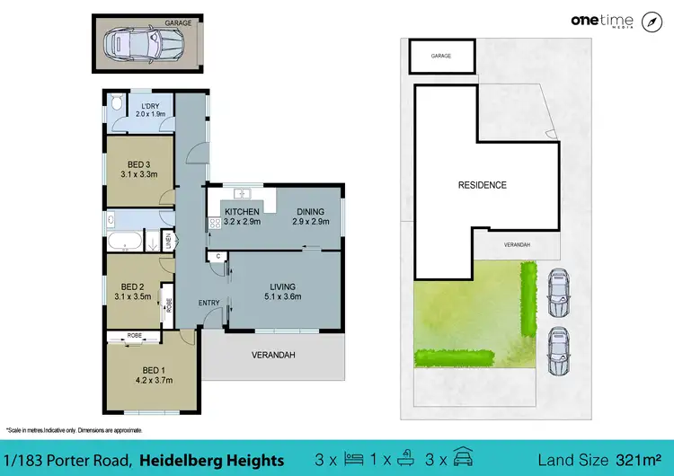 Floorplan of Homely unit listing, 1/183 Porter Road, Heidelberg Heights VIC 3081