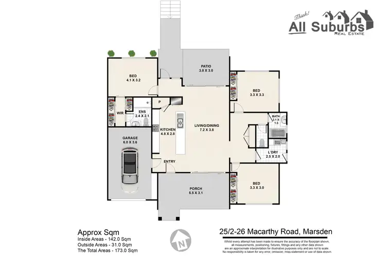 Floorplan of Homely unit listing, 25/2 Macarthy Road, Marsden QLD 4132