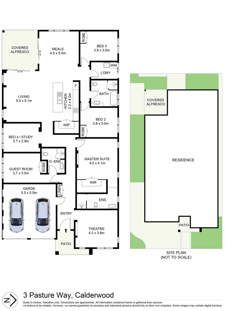 Floorplan of Homely house listing, 3 Pasture Way, Calderwood NSW 2527