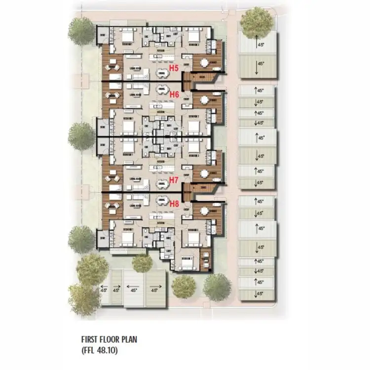 Floorplan of Homely apartment listing, H6/16 Bandicoot Drive, Kununurra WA 6743