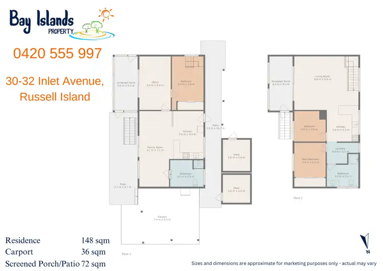 Floorplan of Homely house listing, 30-32 Inlet Avenue, Russell Island QLD 4184