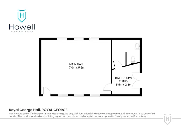 Floorplan of Homely studio listing, 8-10 Royal George Road, Royal George TAS 7213