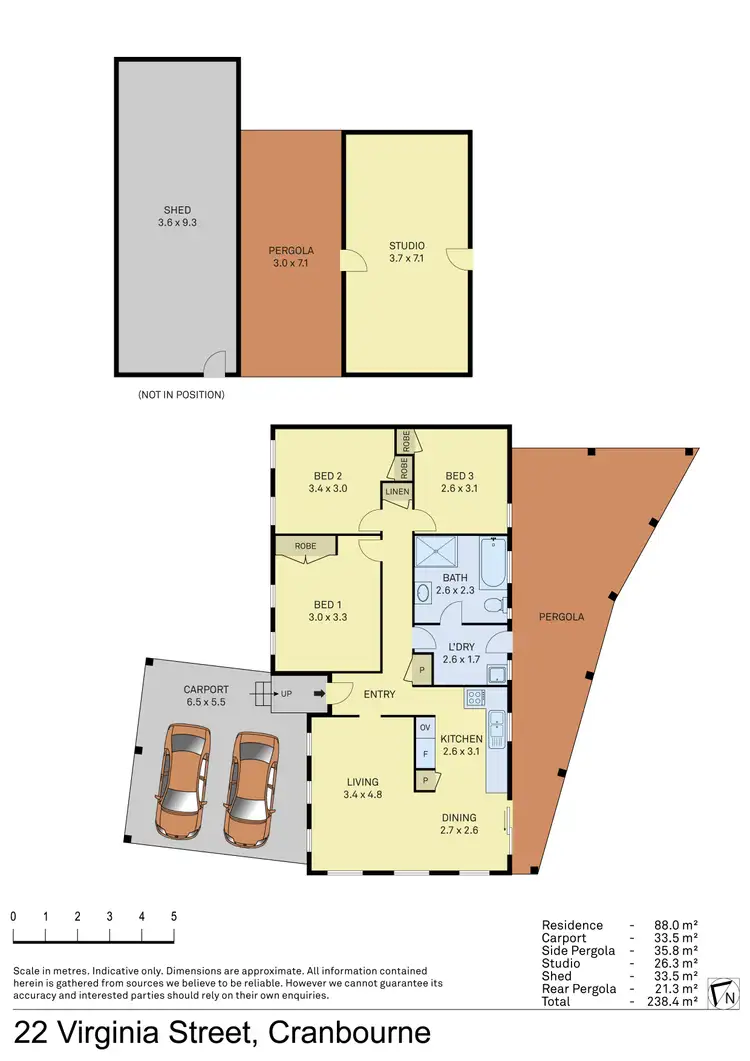 Floorplan of Homely house listing, 22 Virginia Street, Cranbourne VIC 3977
