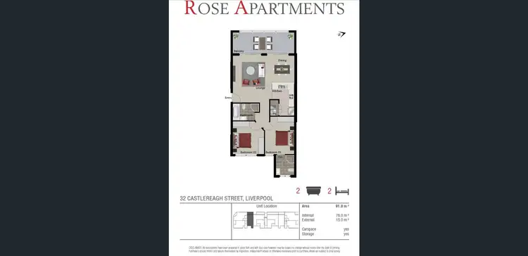 Floorplan of Homely apartment listing, 9/32 Castlereagh Street, Liverpool NSW 2170