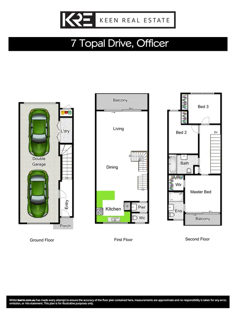 Floorplan of Homely townhouse listing, 7 Topal Drive, Officer VIC 3809