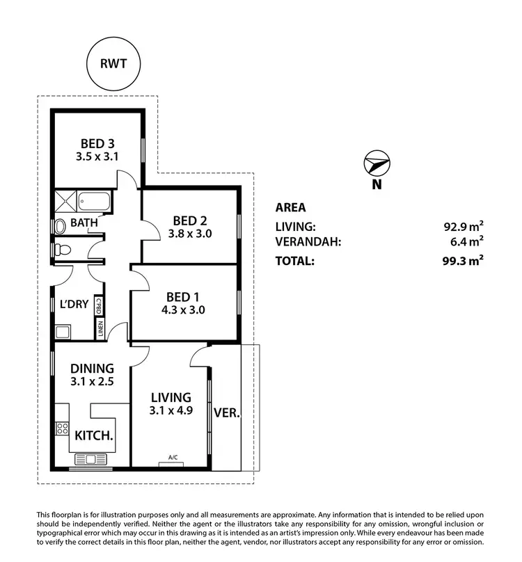 Floorplan of Homely house listing, 4 Lorikeet Court, Murray Bridge SA 5253