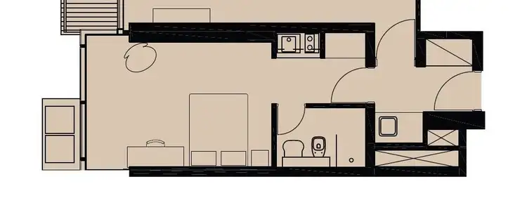 Floorplan of Homely apartment listing, E1003.1/3 Carlton Street, Chippendale NSW 2008