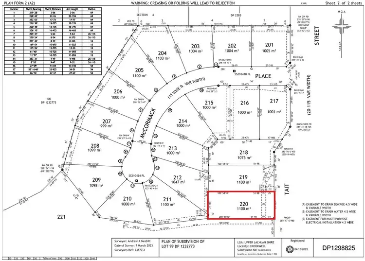 Floorplan of Homely land listing, 31 Tait Street, Crookwell NSW 2583