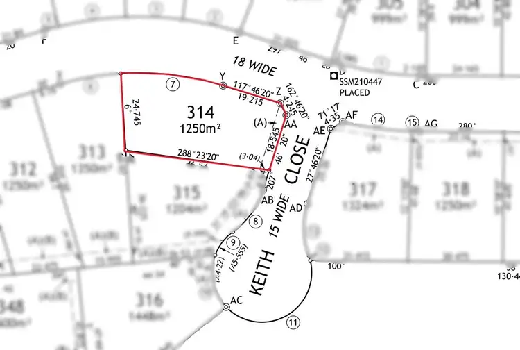Floorplan of Homely land listing, 1 Keith Close, Crookwell NSW 2583