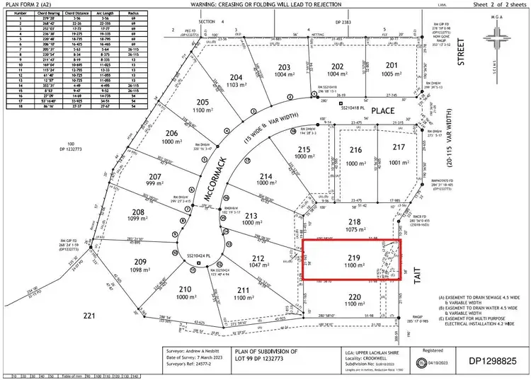 Floorplan of Homely land listing, 29 Tait Street, Crookwell NSW 2583