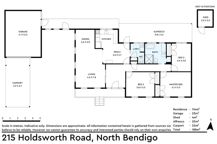 Floorplan of Homely house listing, 215 Holdsworth Road, North Bendigo VIC 3550