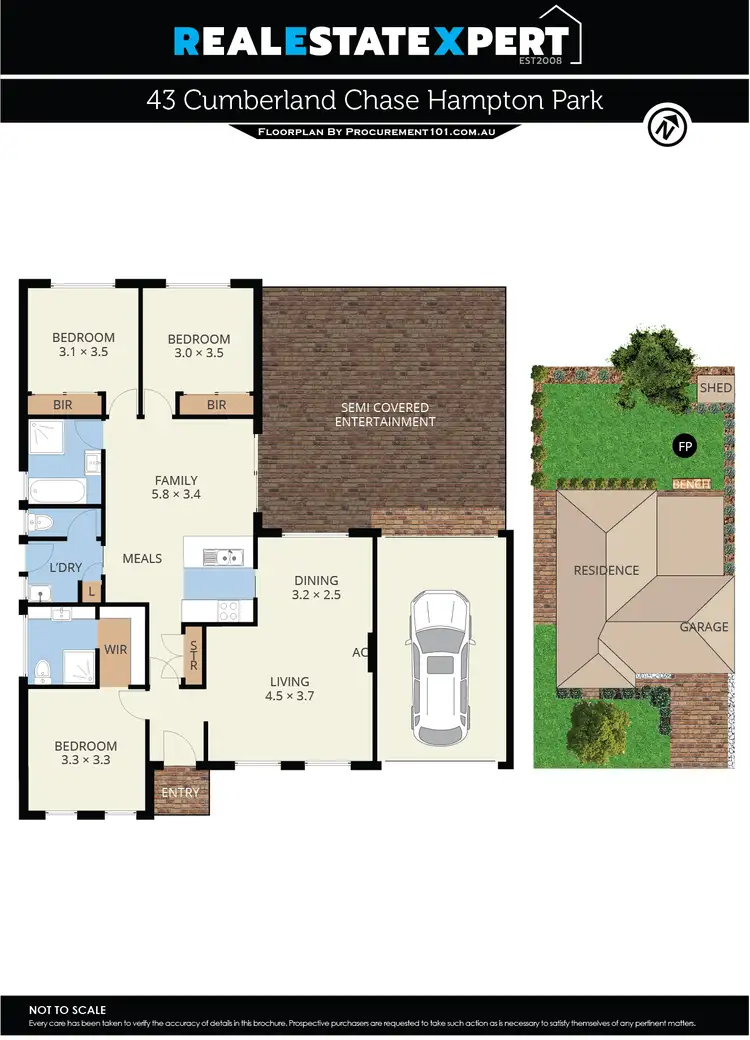 Floorplan of Homely house listing, 43 Cumberland Chase, Hampton Park VIC 3976
