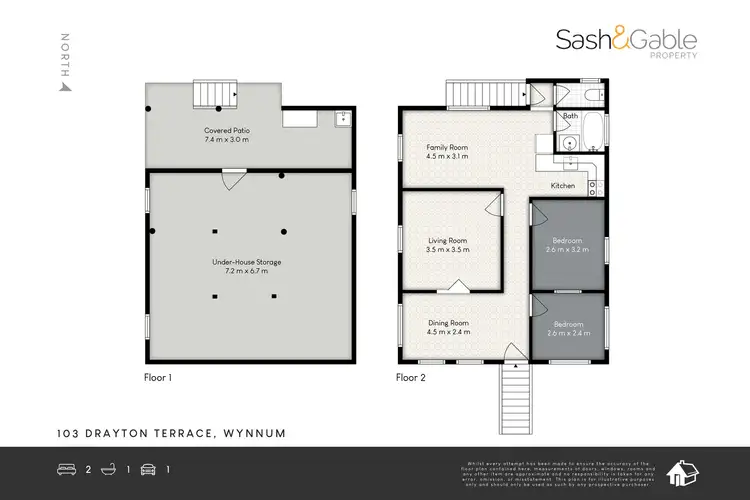 Floorplan of Homely house listing, 103 Drayton Terrace, Wynnum QLD 4178