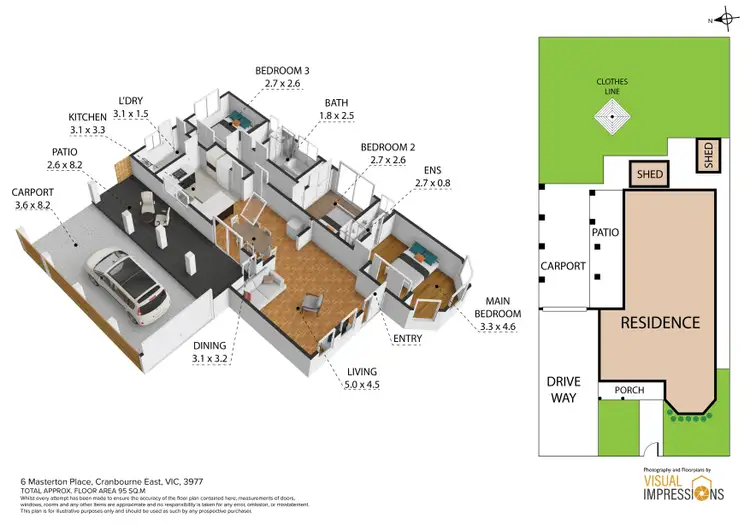 Floorplan of Homely house listing, 6 Masterton Place, Cranbourne East VIC 3977