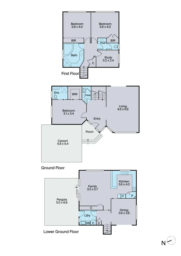 Floorplan of Homely house listing, 1 Delmont Court, Endeavour Hills VIC 3802