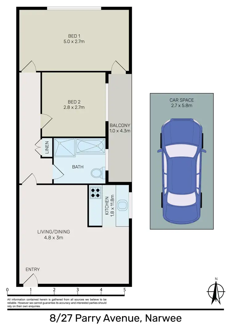 Floorplan of Homely apartment listing, 8/27 Parry Avenue, Narwee NSW 2209