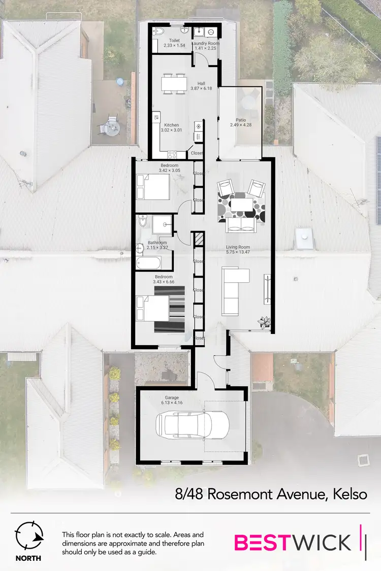 Floorplan of Homely unit listing, 8/48 Rosemont Avenue, Kelso NSW 2795
