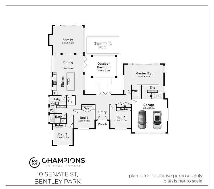 Floorplan of Homely house listing, 10 Senate Street, Bentley Park QLD 4869