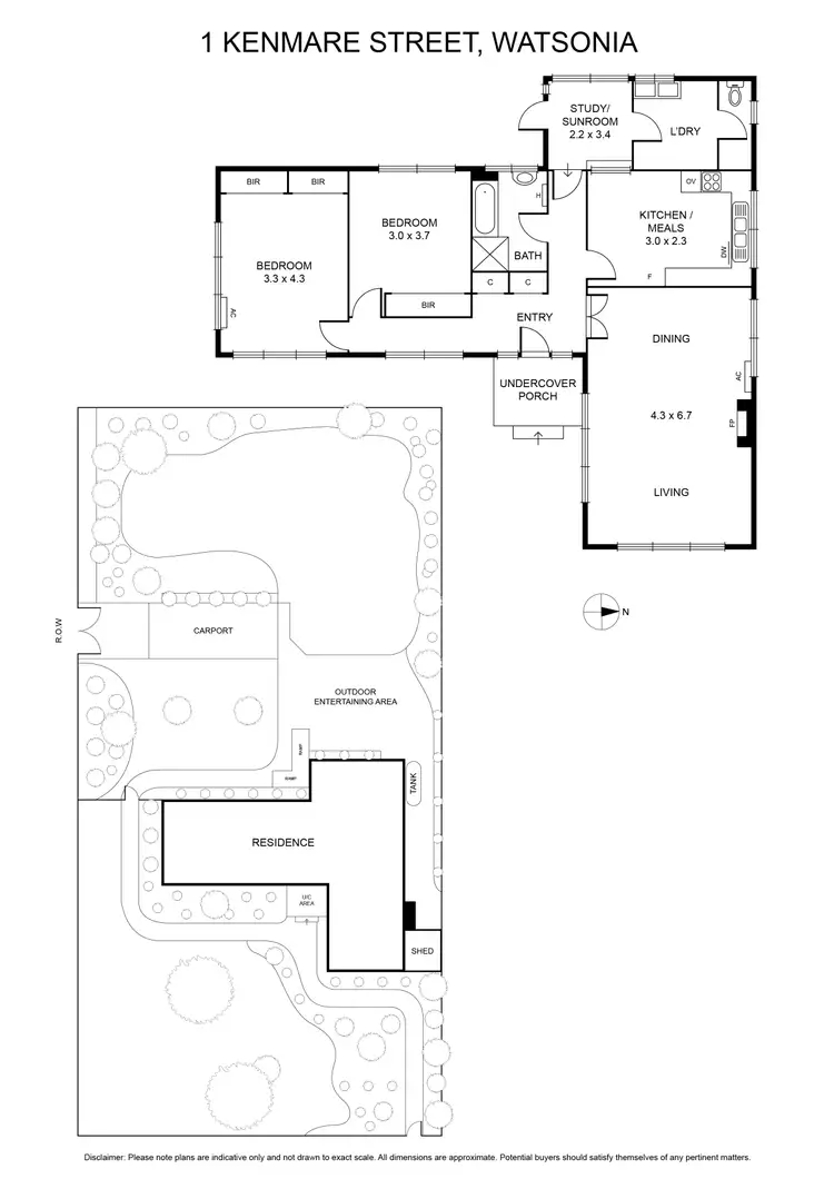 Floorplan of Homely house listing, 1 Kenmare Street, Watsonia VIC 3087