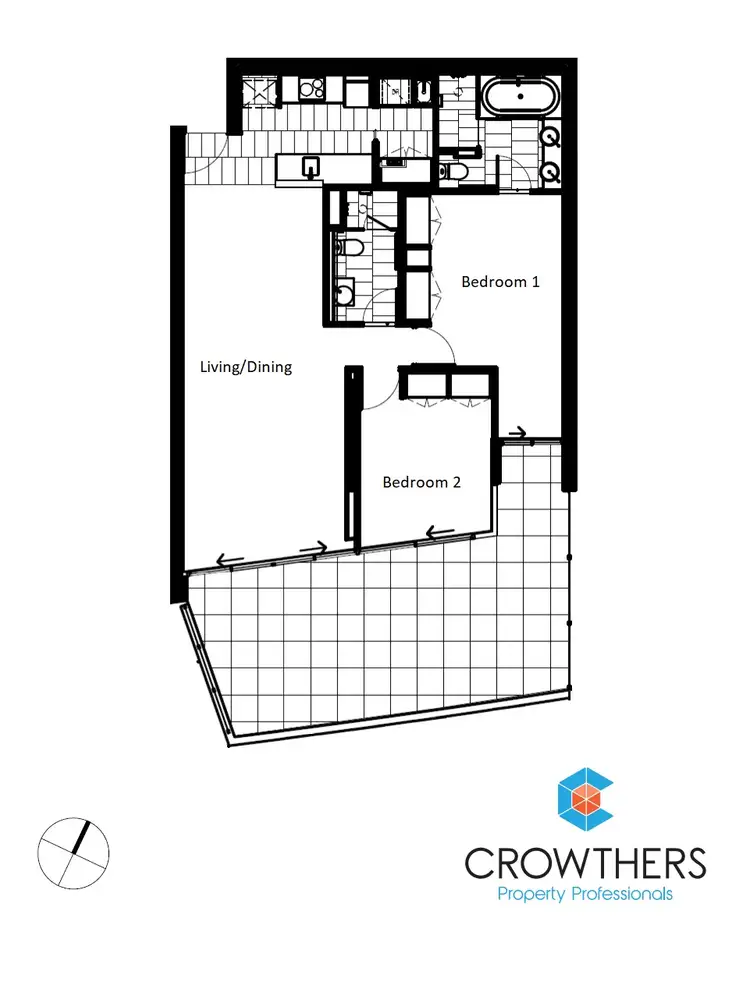 Floorplan of Homely apartment listing, 401/19 Marcus Clarke Street, City ACT 2601