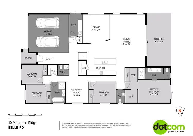 Floorplan of Homely house listing, 10 Mountain Ridge, Bellbird NSW 2325