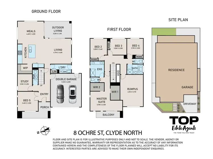 Floorplan of Homely house listing, 8 Ochre Street, Clyde North VIC 3978