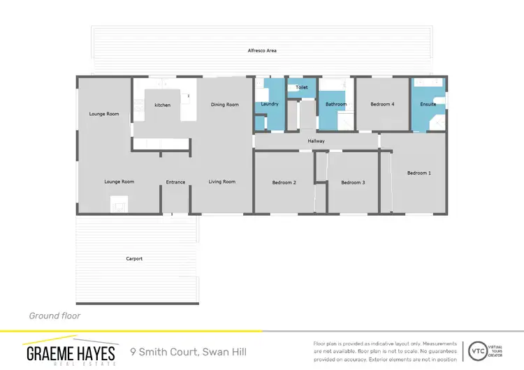 Floorplan of Homely house listing, 9 Smith Court, Swan Hill VIC 3585