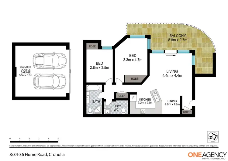 Floorplan of Homely apartment listing, 8/34-36 Hume Road, Cronulla NSW 2230