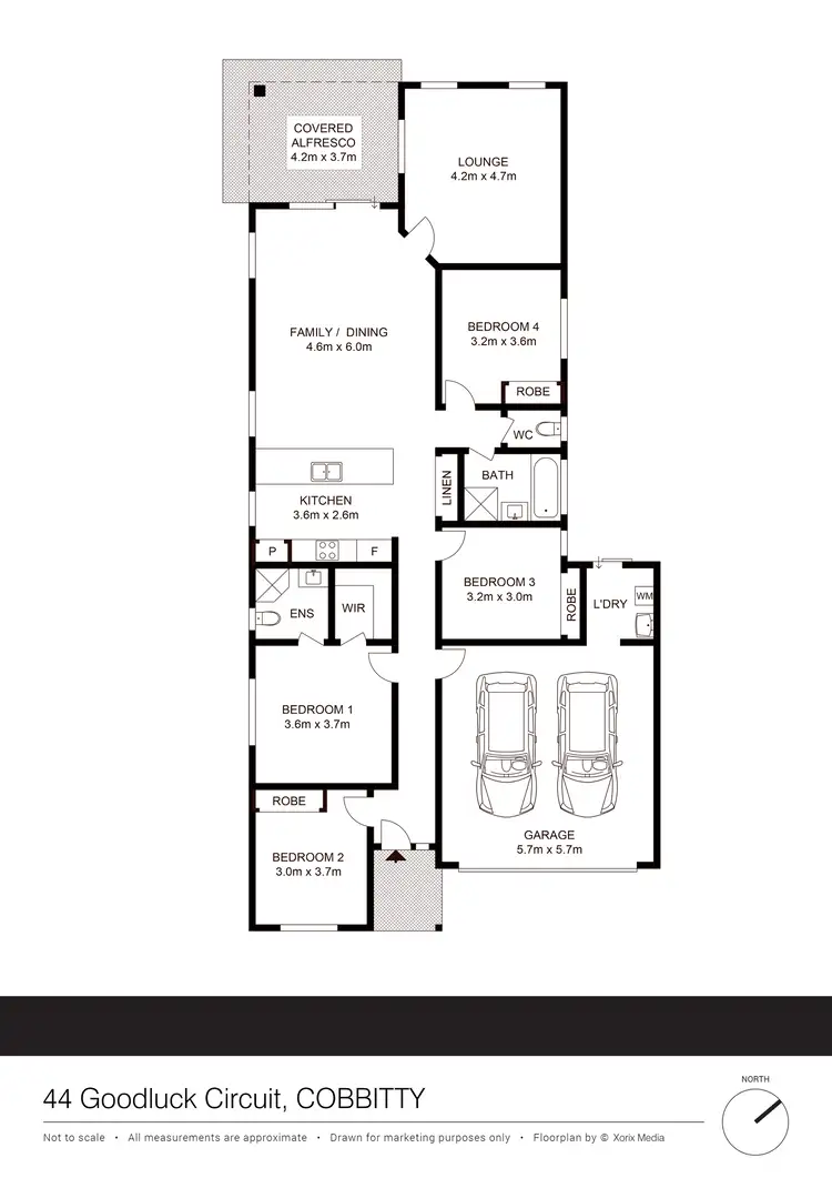 Floorplan of Homely house listing, 44 Goodluck Circuit, Cobbitty NSW 2570