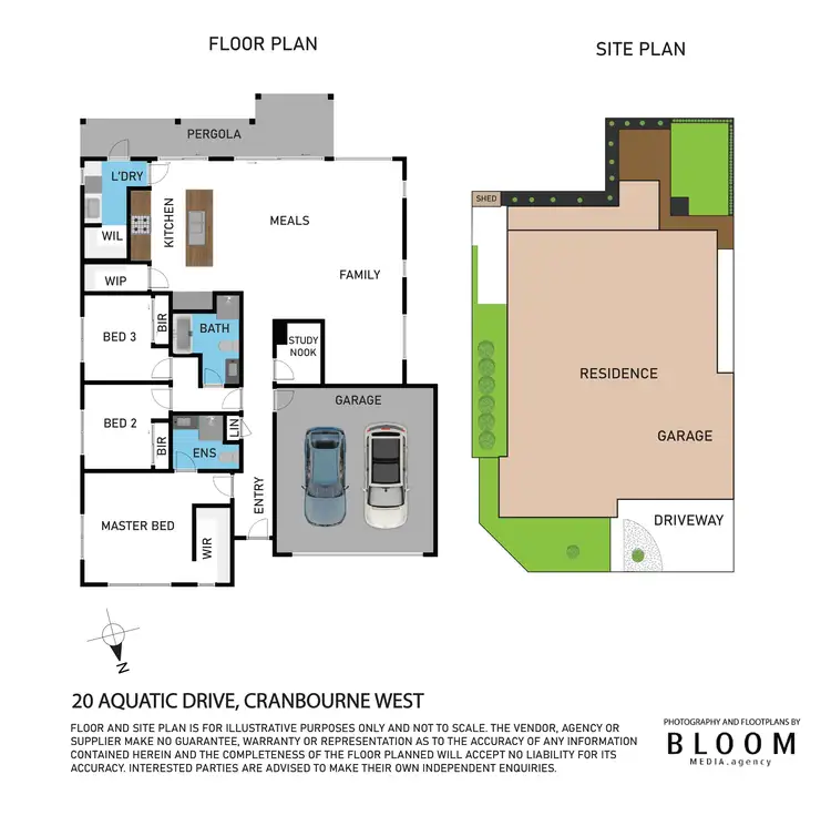 Floorplan of Homely house listing, 20 Aquatic Drive, Cranbourne West VIC 3977