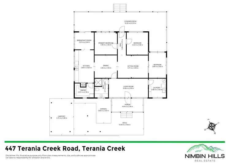 Floorplan of Homely rural property listing, 447 Terania Creek Road, Terania Creek NSW 2480