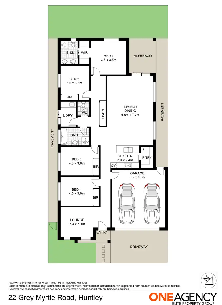 Floorplan of Homely house listing, 22 Grey Myrtle Road, Huntley NSW 2530