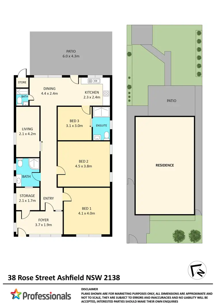 Floorplan of Homely house listing, 38 rose street, Ashfield NSW 2131