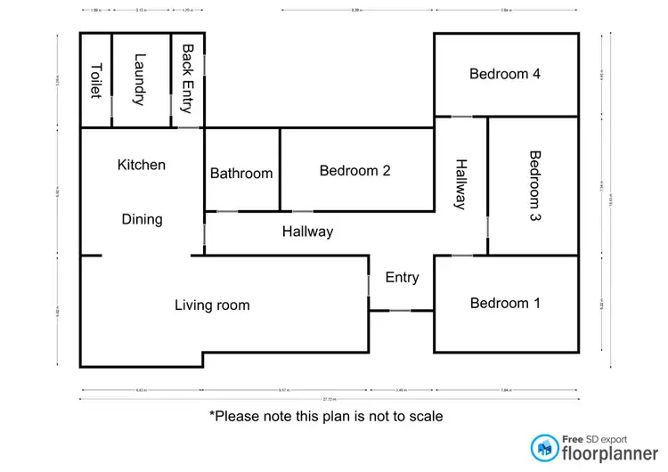 Floorplan of Homely house listing, 14 Madden Street, Nhill VIC 3418
