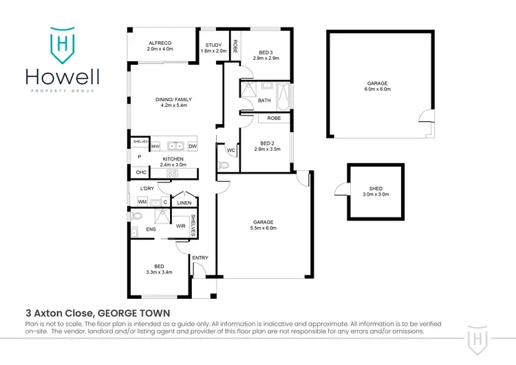 Floorplan of Homely house listing, 3 Axton Close, George Town TAS 7253