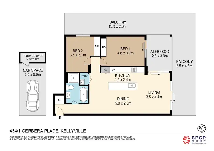Floorplan of Homely apartment listing, 434/1 Gerbera Place, Kellyville NSW 2155