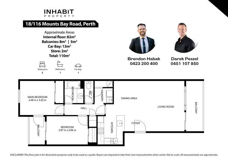 Floorplan of Homely apartment listing, 18/116 Mounts Bay Road, Perth WA 6000