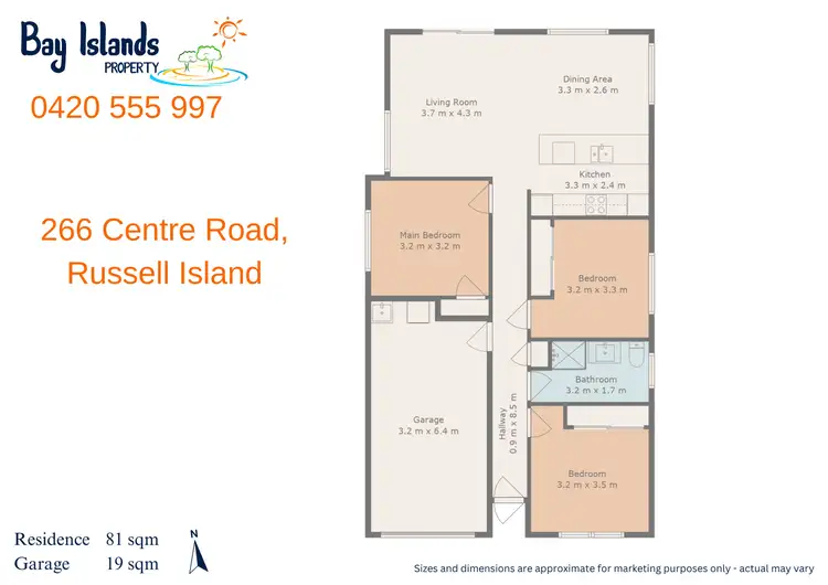 Floorplan of Homely house listing, 266 Centre Road, Russell Island QLD 4184