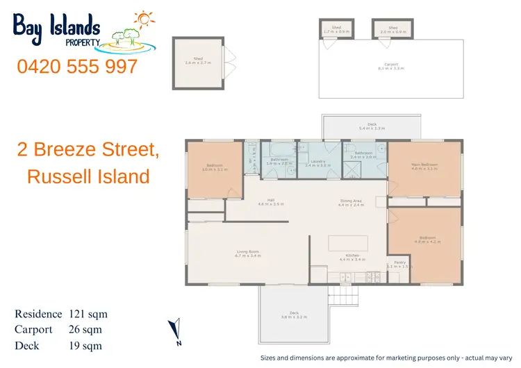 Floorplan of Homely house listing, 2 Breeze Street, Russell Island QLD 4184