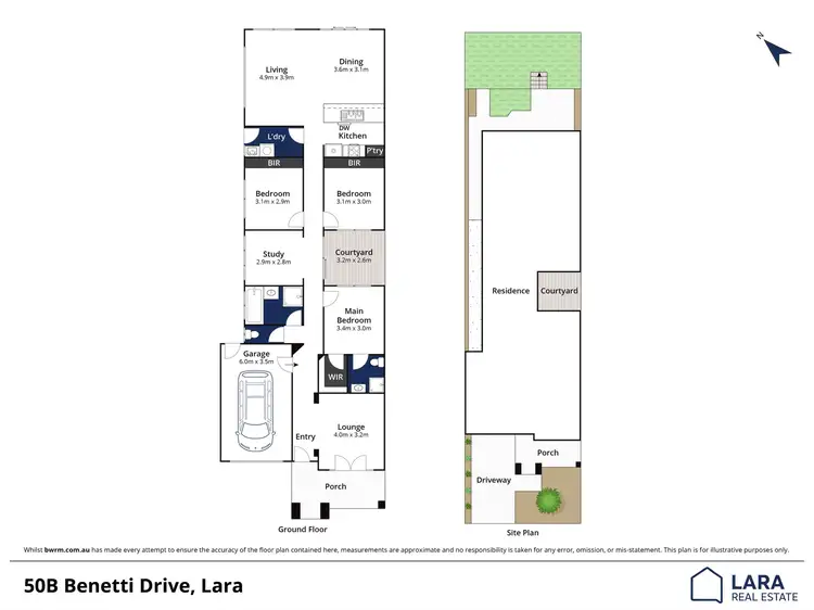 Floorplan of Homely house listing, 50B Benetti Drive, Lara VIC 3212