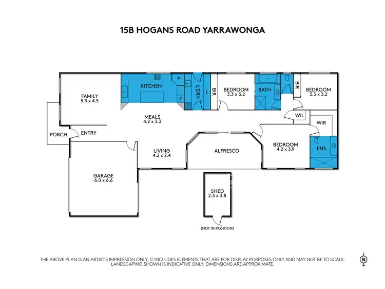Floorplan of Homely house listing, 15B Hogans Road, Yarrawonga VIC 3730