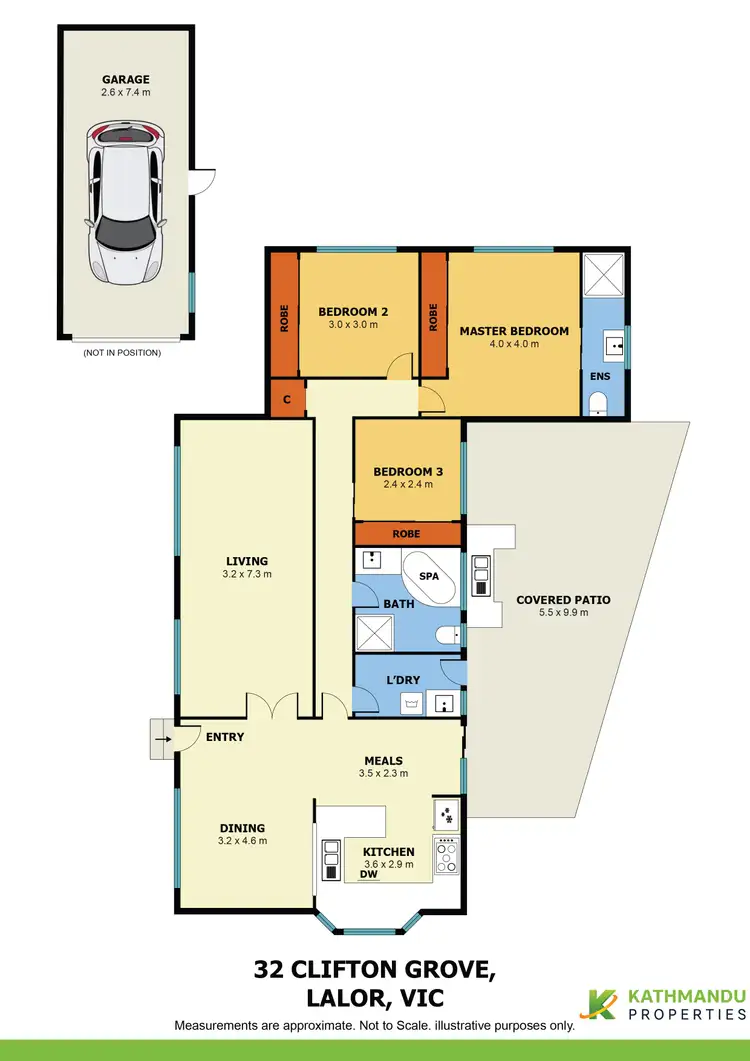 Floorplan of Homely house listing, 32 Clifton Grove, Lalor VIC 3075
