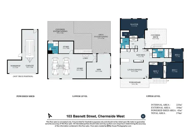 Floorplan of Homely house listing, 103 Basnett Street, Chermside West QLD 4032