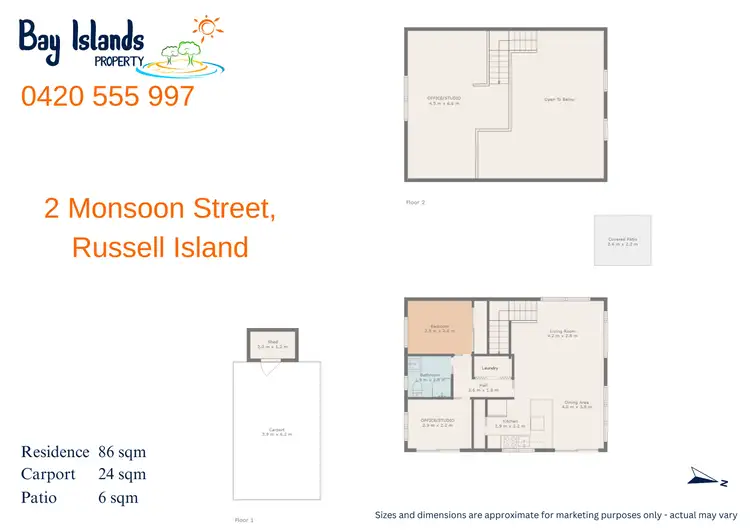 Floorplan of Homely house listing, 2 Monsoon Street, Russell Island QLD 4184