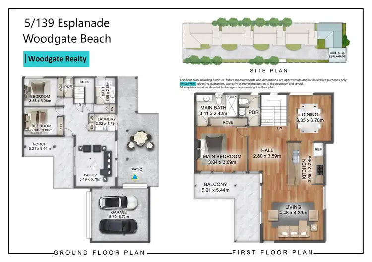 Floorplan of Homely unit listing, 5/139 ESPLANADE, Woodgate QLD 4660